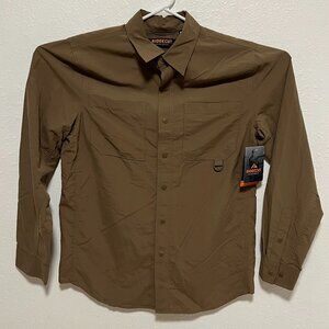 Ridgecut Toughwear Shirt Long Sleeve Outdoor Hiking Brown Men's size Medium *NWT